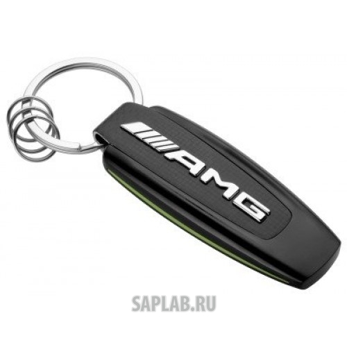 Купить запчасть MERCEDES - B66953340 Брелок Mercedes-Benz Key Ring, AMG GT R, Black/Silver/Green