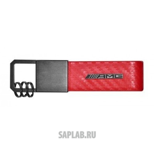 Купить запчасть MERCEDES - B66953427 Брелок Mercedes-Benz Key Ring, AMG, Carbon Fibre, Red, Carbon Leather