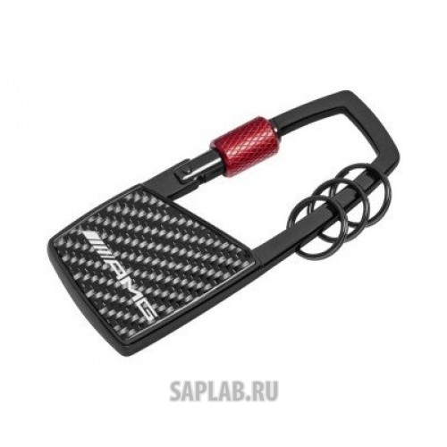 Купить запчасть MERCEDES - B66953430 Брелок Mercedes-Benz Key Ring, AMG, Snap Hook, Black / Red