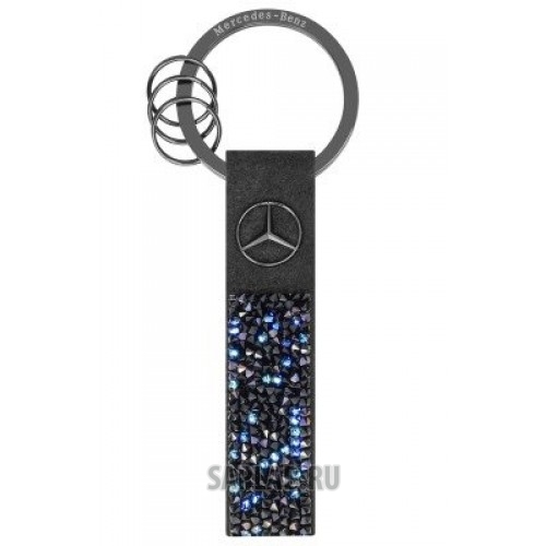 Купить запчасть MERCEDES - B66953571 Брелок Mercedes-Benz Key Ring, Milano, Black Edition, Black / Blue, Swarovski