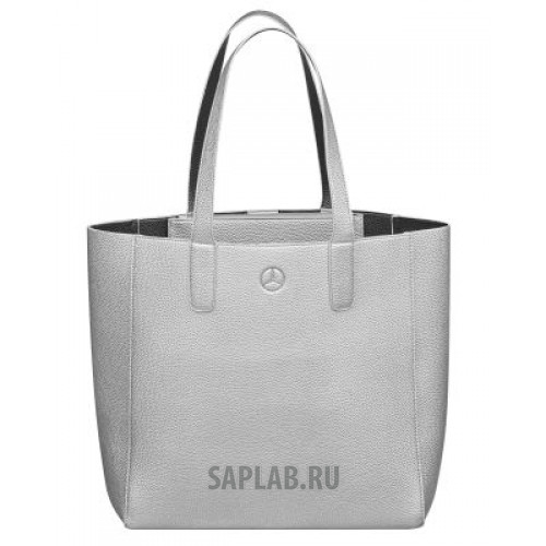 Купить запчасть MERCEDES - B66953712 Сумка для покупок Mercedes-Benz Shopper, Silver / Black-coloured