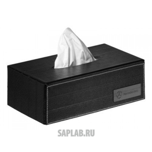 Купить запчасть MERCEDES - B66953783 Кожаная коробка для салфеток Mercedes Tissue Box Black Leather