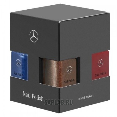 Купить запчасть MERCEDES - B66954147 Набор лаков для ногтей Mercedes-Benz Nail Varnish, Set of 3, denim blue / jupiter red / orient brown