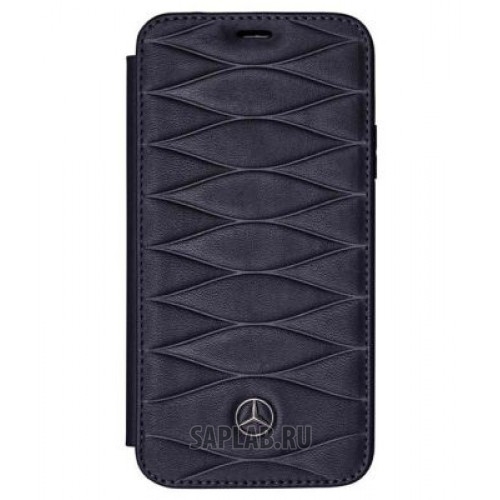 Купить запчасть MERCEDES - B66958599 Кожаный чехол-книжка для iPhone® X Mercedes Cover for iPhone® X, Booktype, Blue