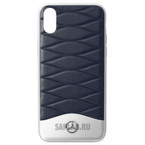 Купить запчасть MERCEDES - B66958602 Кожаный чехол для iPhone® X Mercedes Cover for iPhone® X, Blue