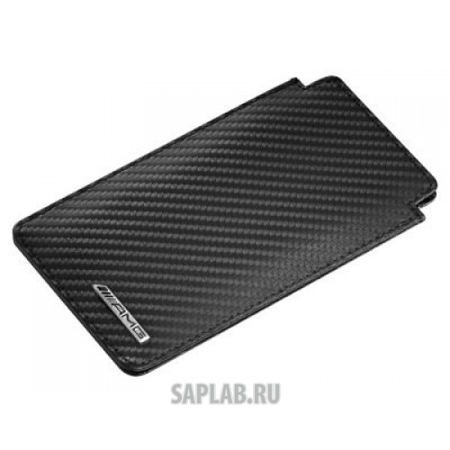 Купить запчасть MERCEDES - B66959997 Кожаный чехол для мобильного телефона Mercedes-Benz Sleeve for iPhone 6, AMG, Carbon, артикул B66959997