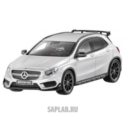 Купить запчасть MERCEDES - B66960399 Модель Mercedes-Benz GLA 45 AMG, X156, Edition 1, Designo Iridium Silver Magno, Scale 1:43