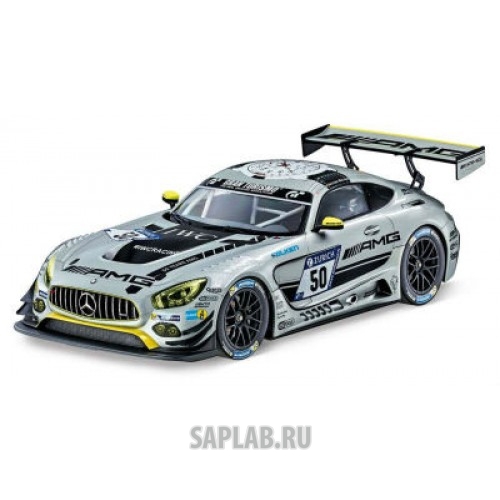 Купить запчасть MERCEDES - B66960452 Модель Mercedes-AMG GT3, HTP Motorsport Team, Silver, 1:18 Scale