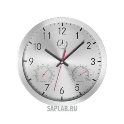 Купить запчасть MERCEDES - B67870476 Настенные часы Mercedes Wall Clock Silver, артикул B67870476