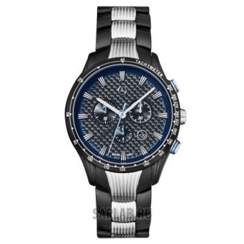 Купить запчасть MERCEDES - B67995426 Мужские наручные часы Mercedes-Benz Men’s Motorsport Chronograph Watch, Silver/Blue/Black