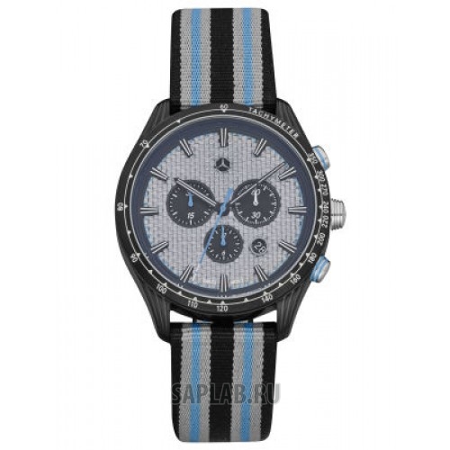 Купить запчасть MERCEDES - B67995428 Мужские наручные часы Mercedes-Benz Men’s Chronograph Watch, Motorsport, Silver/Blue/Black