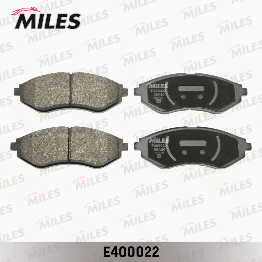 Купить запчасть MILES - E400022 Колодки тормозные передние (без датчика) (Смесь Low-Metallic) (CHEVROLET AVEO (T250, T255)) (TRW GDB3330) E400022