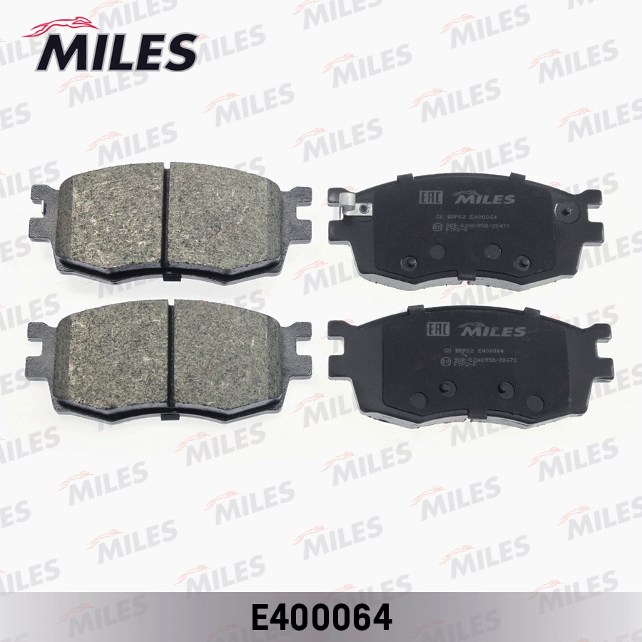 Купить запчасть MILES - E400064 Колодки тормозные передние (без датчика) (Смесь Low-Metallic) (HYUNDAI ACCENT III (MC), I20 (PB), KIA RIO II) (TRW GDB3420) E400064