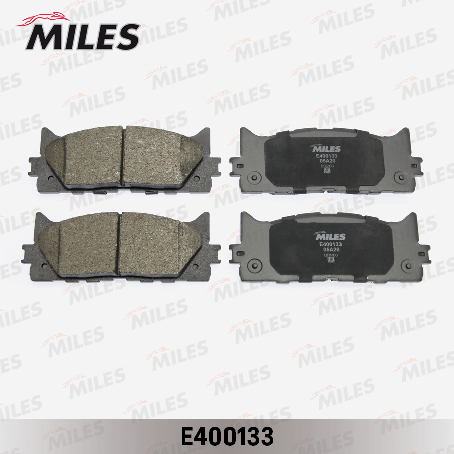 Купить запчасть MILES - E400133 Колодки тормозные передние (без датчика) (Смесь Low-Metallic) TOYOTA CAMRY V40 06-/V50 11-/LEXUS ES 240/350 06- (TRW GDB3429) E400133