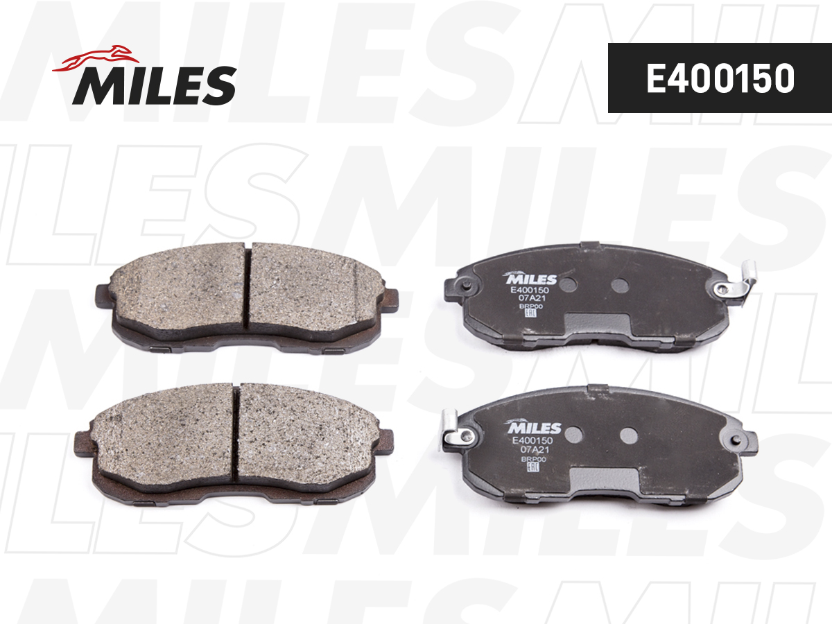 Купить запчасть MILES - E400150 Колодки тормозные передние (без датчика) (Смесь Low-Metallic) (NISSAN JUKE F15, TEANA I-II, MAXIMA J30, A32, TIIDA, SUZUKI SX-4) (TRW GDB1003) E40015