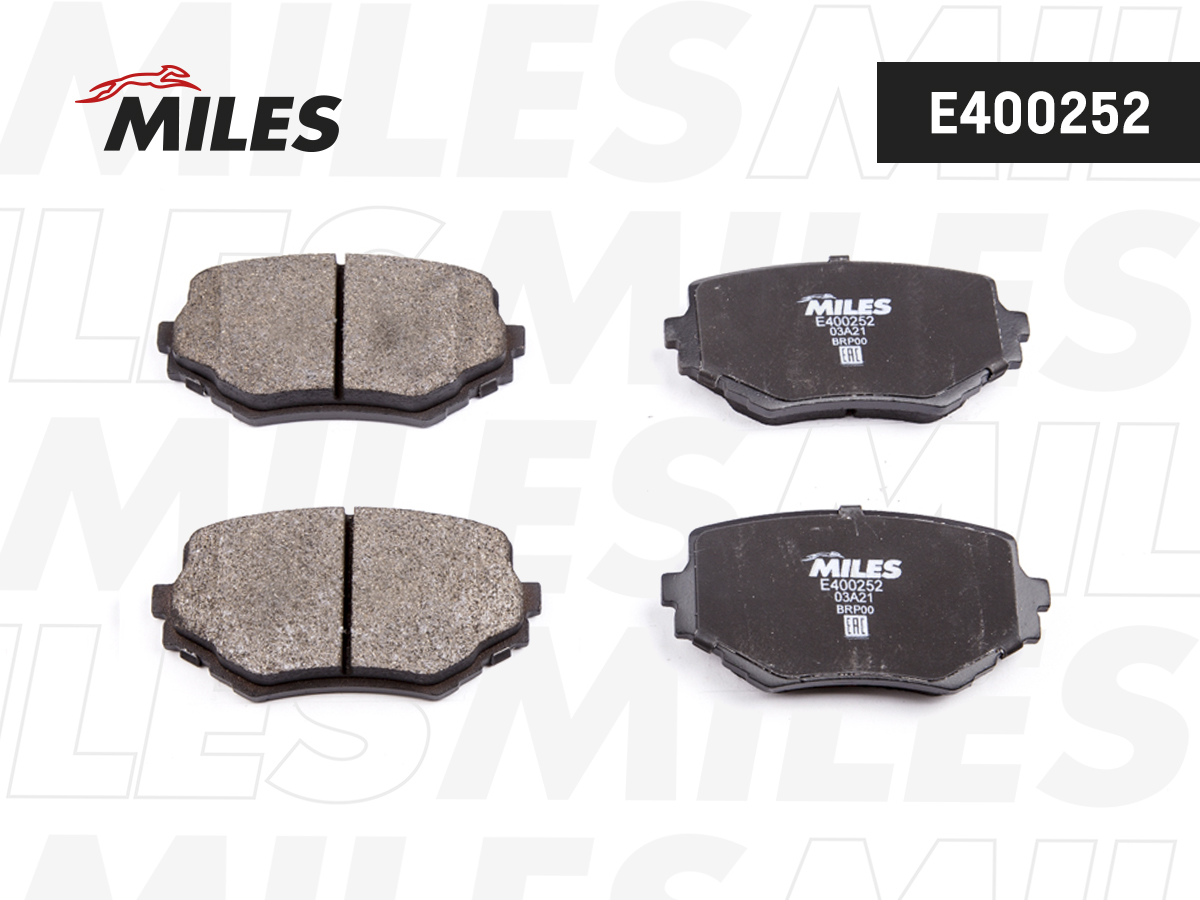 Купить запчасть MILES - E400252 Колодки тормозные передние (без датчика) (Смесь Low-Metallic) (SUZUKI VITARA/GRAND VITARA 94-) (TRW GDB3132) E400252
