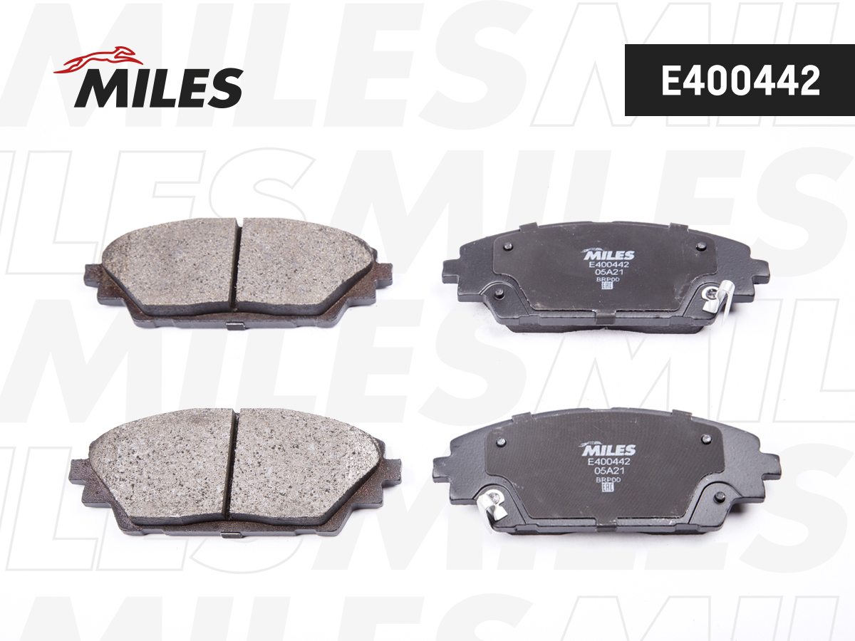 Купить запчасть MILES - E400442 Колодки тормозные передние (Смесь Low-Metallic) MAZDA 3 13- (TRW GDB3592) E400442