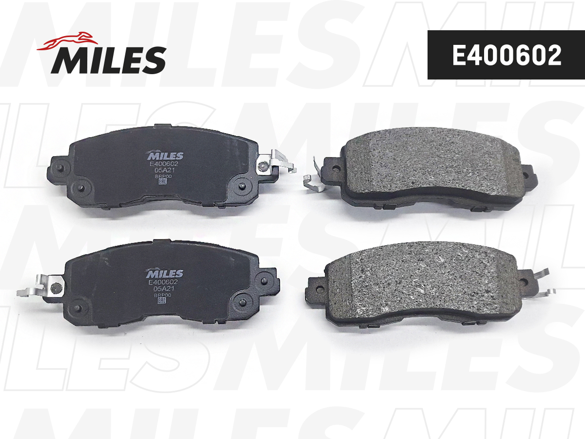 Купить запчасть MILES - E400602 Колодки тормозные передние (Смесь Low-Metallic) NISSAN TEANA III (J33) E400602
