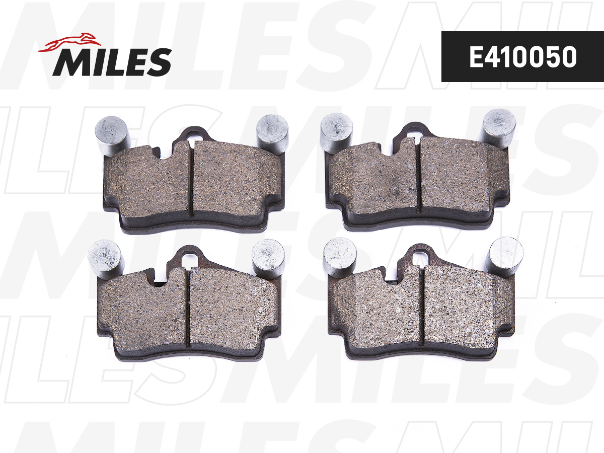 Купить запчасть MILES - E410050 Колодки тормозные задние (без датчика) (Смесь Low-Metallic) (AUDI Q7 (4L), PORSCHE CAYENNE (955) (112,2x73,2x16,6)) (TRW GDB1653) E410050