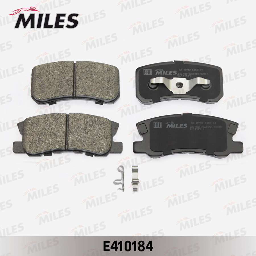 Купить запчасть MILES - E410184 Колодки тормозные задние (без датчика) (Смесь Low-Metallic) (MITSUBISHI ASX, OUTLANDER II, PAJERO III-IV) (TRW GDB3247) E410184
