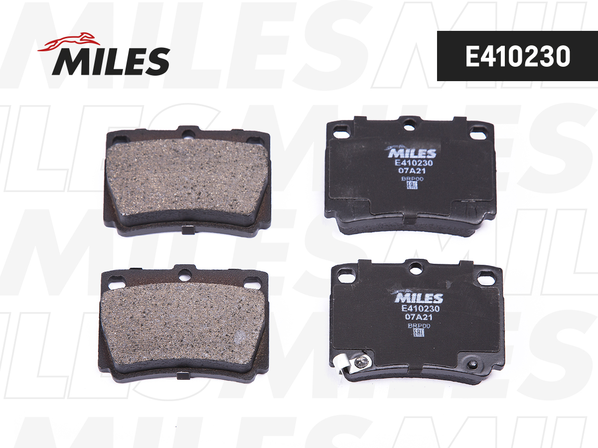 Купить запчасть MILES - E410230 Колодки тормозные задние (без датчика) (Смесь Low-Metallic) (MITSUBISHI PAJERO SPORT/MONTERO SPORT 9809 2.5D/3.0) (TRW GDB3239) E410230