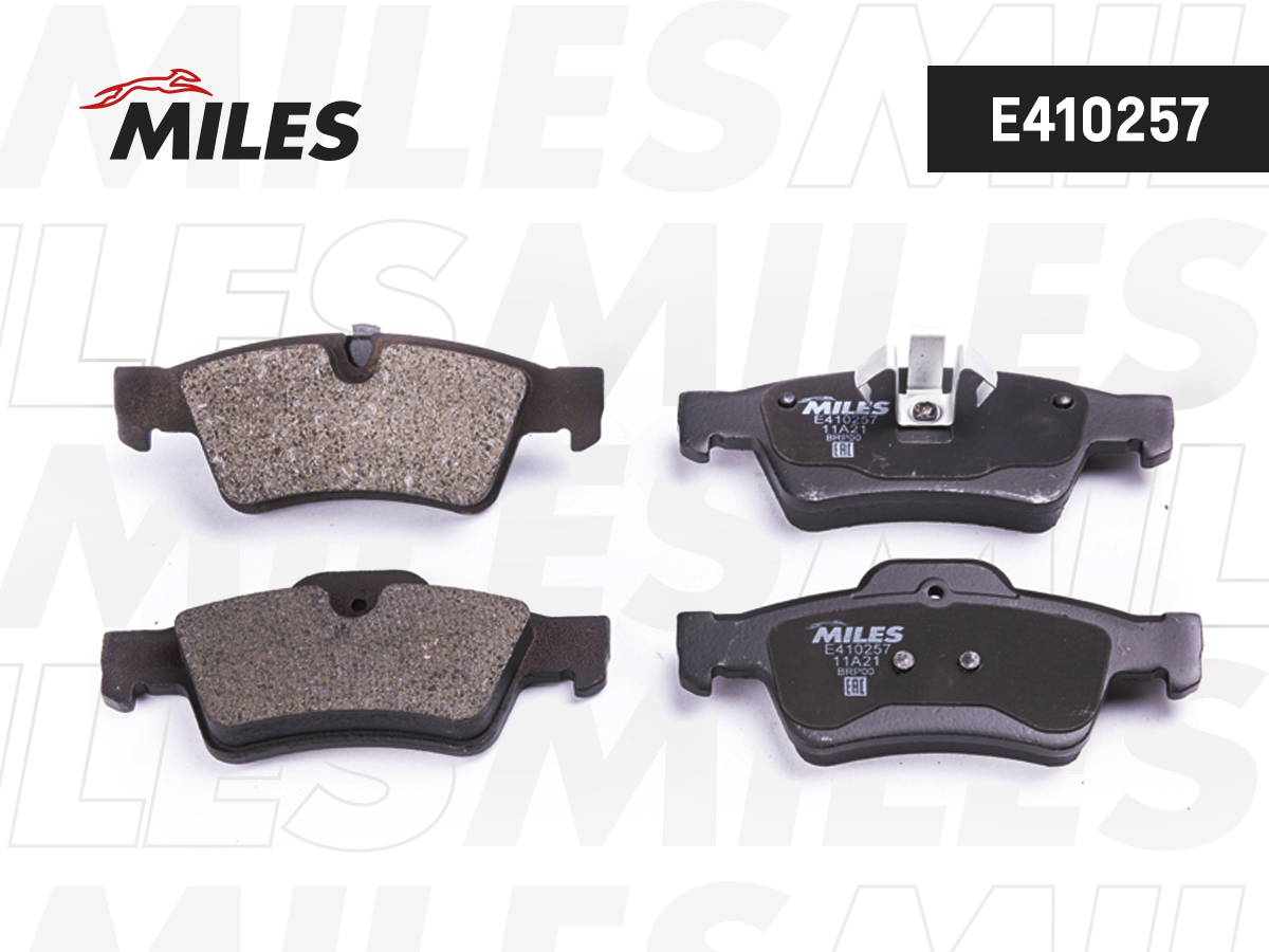 Купить запчасть MILES - E410257 Колодки тормозные задние (без датчика) (Смесь Low-Metallic) MERCEDES-BENZ W164 ML 05/W251 R-CLASS 06 (TRW GDB1643) E410257