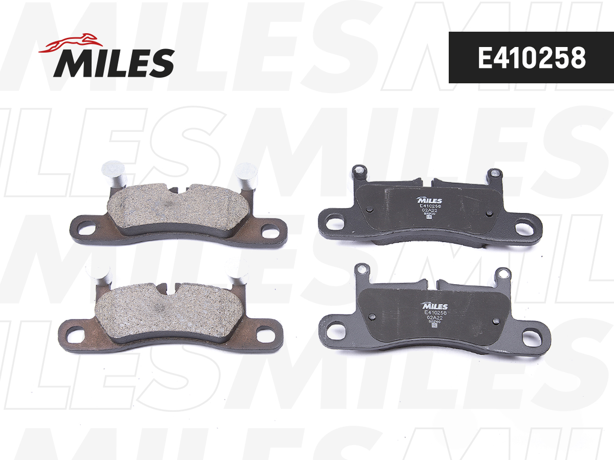 Купить запчасть MILES - E410258 Колодки тормозные задние (без датчика) (Смесь Low-Metallic) (VW TOUAREG 3.0-4.2 10-/PORSCHE CAYENNE 3.0-4.8 10-) (TRW GDB1875) E410258