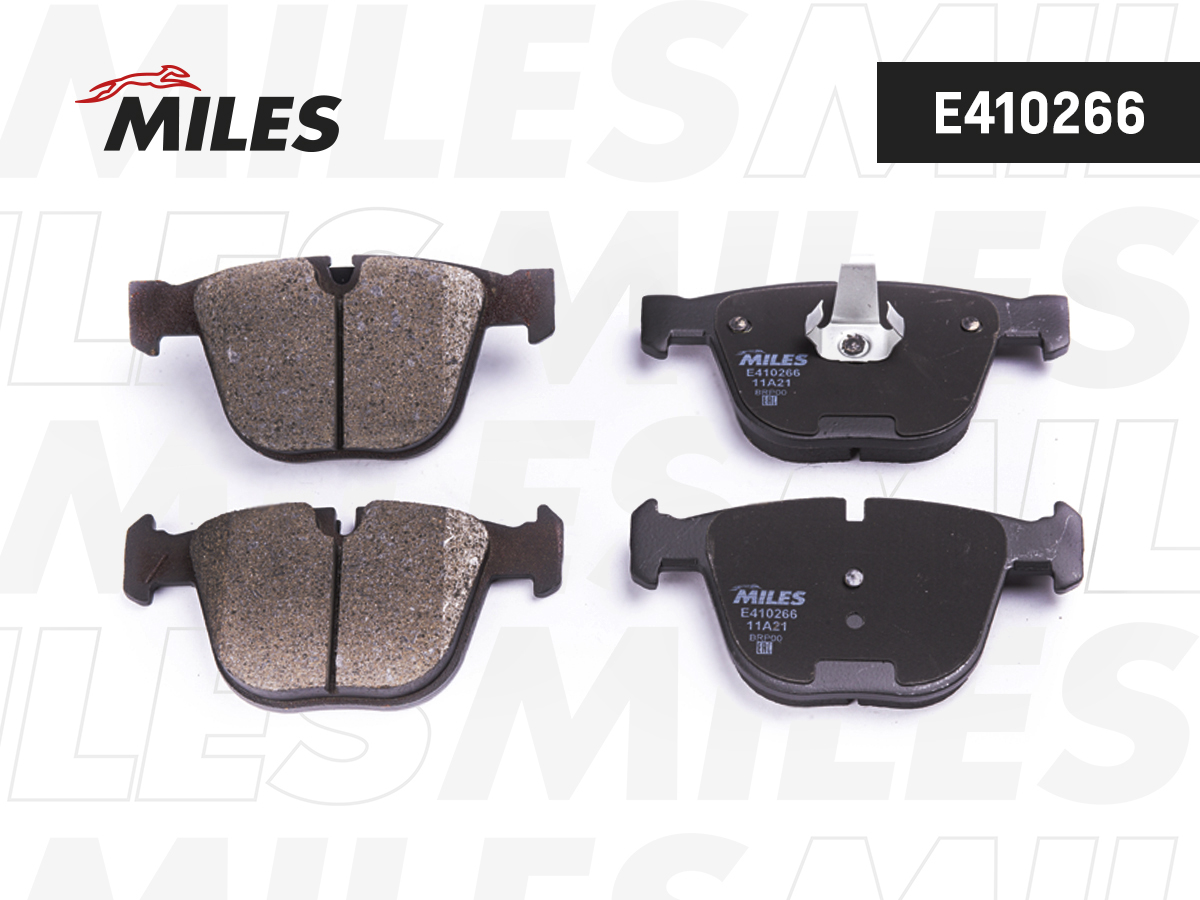 Купить запчасть MILES - E410266 Колодки тормозные задние (без датчика) (Смесь Low-Metallic) (BMW E60/E61/E65/E66/E70/E71) (TRW GDB1502) E410266