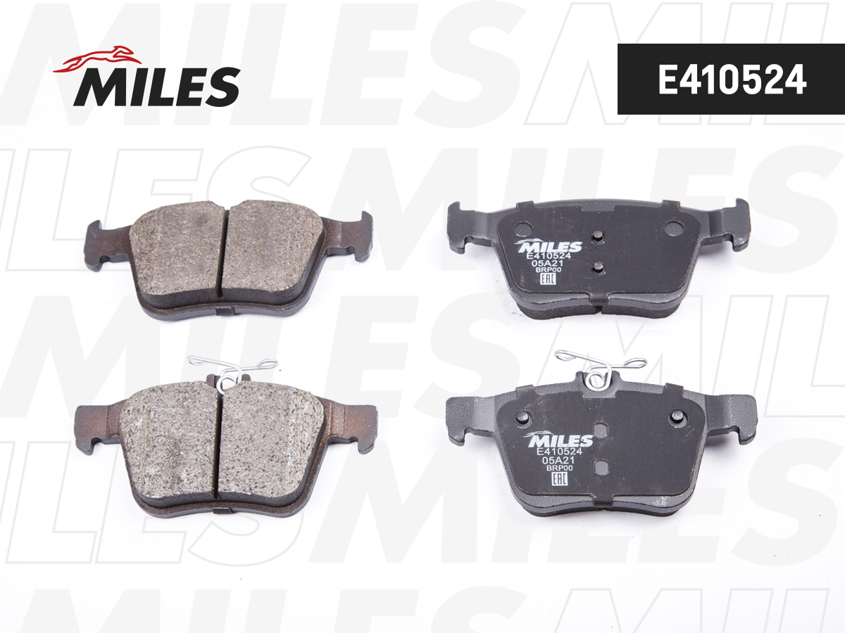 Купить запчасть MILES - E410524 Колодки тормозные задние (Смесь Low-Metallic) AUDI A3/VW GOLF VII 12- (TRW GDB1957) E410524