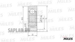 Купить запчасть MILES - GA10001 ШРУС внутренний AUDI 100/80 1.6/1.8 76-91 (GKN 305021) GA10001