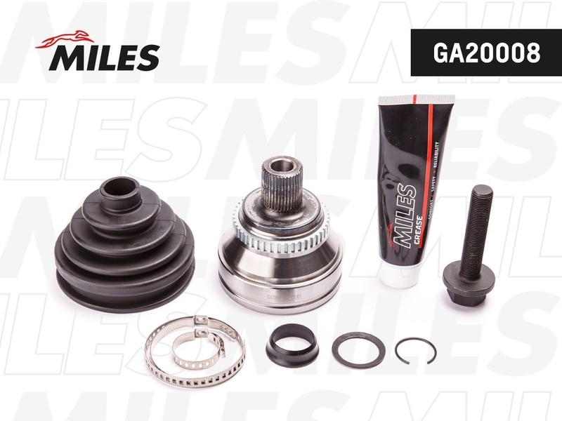 Купить запчасть MILES - GA20008 ШРУС наружный AUDI 100/80/A6/V8 2.5D-4.2 88-97 (GKN 301957) GA20008