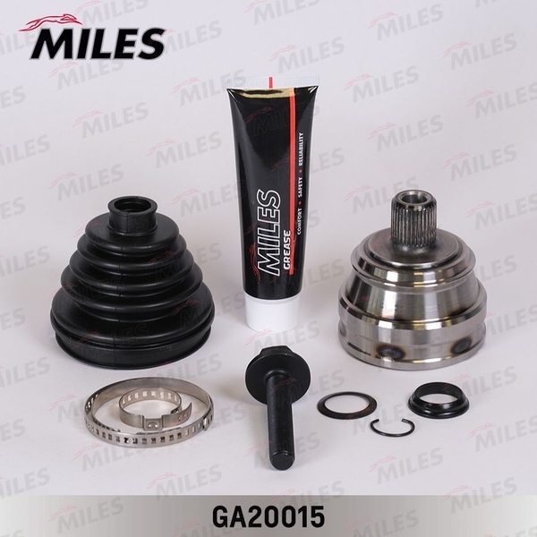 Купить запчасть MILES - GA20015 ШРУС наружный AUDI 80/90/COUPE 1.6-2.3 86-96 (GKN 301951) GA20015