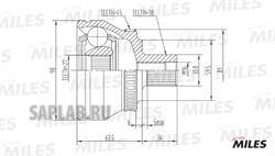 Купить запчасть MILES - GA20036 ШРУС наружный AUDI A4/A6/A8/VW PASSAT/SKODA SUPERB 1.9TDI-2.8 94-05 (GKN 301961) GA20036