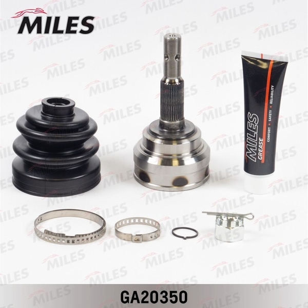 Купить запчасть MILES - GA20350 ШРУС наружный OPEL ASTRA/VECTRA 1.6-2.2 95-05 (с ABS) (GKN 302863) GA20350