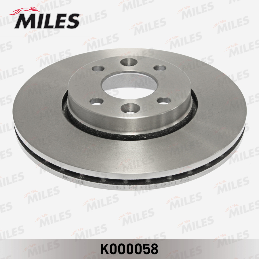 Купить запчасть MILES - K000058 Диск тормозной передний D260 мм RENAULT LOGAN / MEGANE II / LADA LARGUS / NISSAN TIIDA #C11/MICRA 03-/NOTE 06- (TRW DF4364) K000058