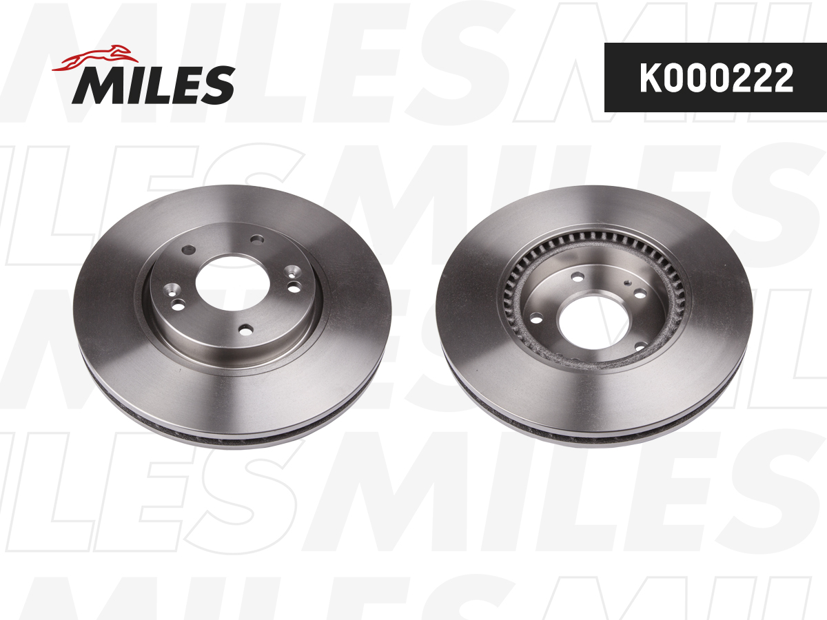 Купить запчасть MILES - K000222 Диск тормозной передний D300мм. HYUNDAI CRETA 4WD / iX35/SONATA (NF)/KIA SPORTAGE (TRW DF6108S) K000222