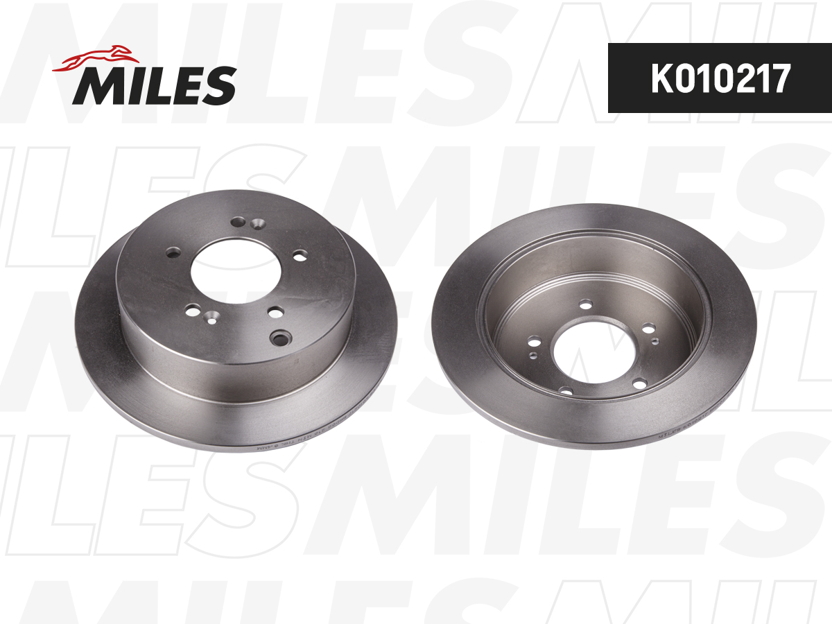 Купить запчасть MILES - K010217 Диск тормозной задний HYUNDAI ix35/SANTA FE (SM)/TRAJET/TUCSON/KIA SPORTAGE 04- (TRW DF4287) K010217