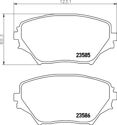 Купить запчасть MINTEX - MDB2155 Колодки тормозные дисковые к-т 4 шт. MDB2155