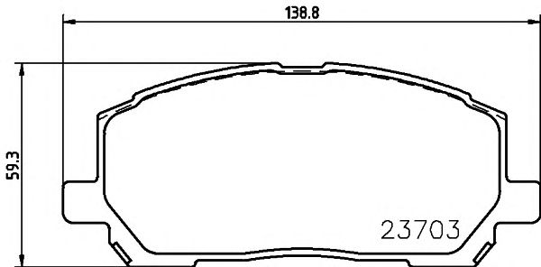 Купить запчасть MINTEX - MDB2211 Колодки тормозные дисковые к-т 4 шт. MDB2211