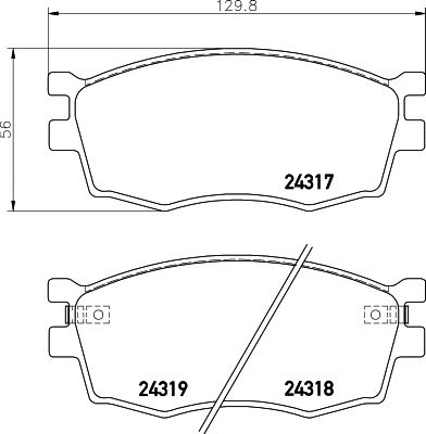 Купить запчасть MINTEX - MDB2733 Колодки тормозные дисковые к-т 4 шт. MDB2733