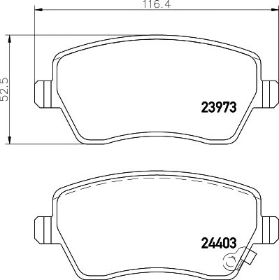 Купить запчасть MINTEX - MDB2796 Колодки торм.пер. Suzuki Swift III MDB2796