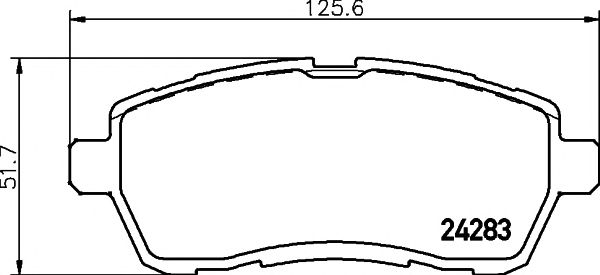 Купить запчасть MINTEX - MDB2875 Колодки торм.пер. Ford Fiesta V, VI MDB2875