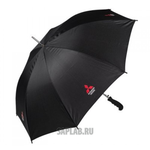 Купить запчасть MITSUBISHI - MME50196 Зонт-трость Mitsubishi Stick Umbrella Black, артикул MME50196