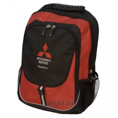 Купить запчасть MITSUBISHI - RU000018 Рюкзак Mitsubishi Backpack, Black-Red, артикул RU000018