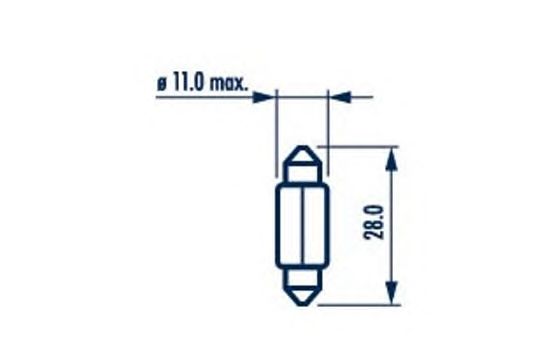 Купить запчасть Narva - 17315 Лампа C10W 12V SV8,5 T11X28 C10W 12V SV8,5 T11X28