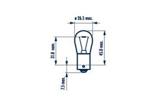 Купить запчасть Narva - 17638 Лампа PY21W 12V BAU15s AMBER PY21W 12V 21W BAU15s AMBER