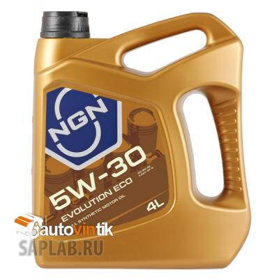 Купить запчасть NGN - V172085349 Моторное масло NGN 5W-30 SN EVOLUTION ECO 4л V172085349