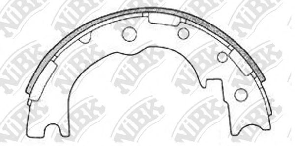 Купить запчасть NIBK - FN0015 Колодки тормозные барабанные FN0015