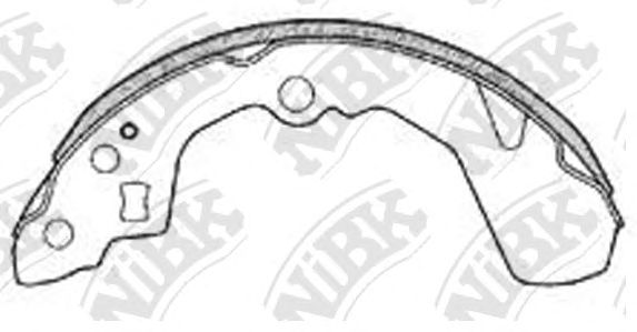 Купить запчасть NIBK - FN0032 Колодки тормозные барабанные SUZ LIANA 1.6 2005 - 2007 FN0032