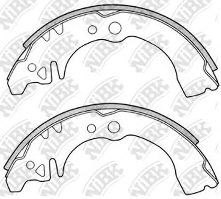 Купить запчасть NIBK - FN0034 Колодки тормозные барабанные FN0034
